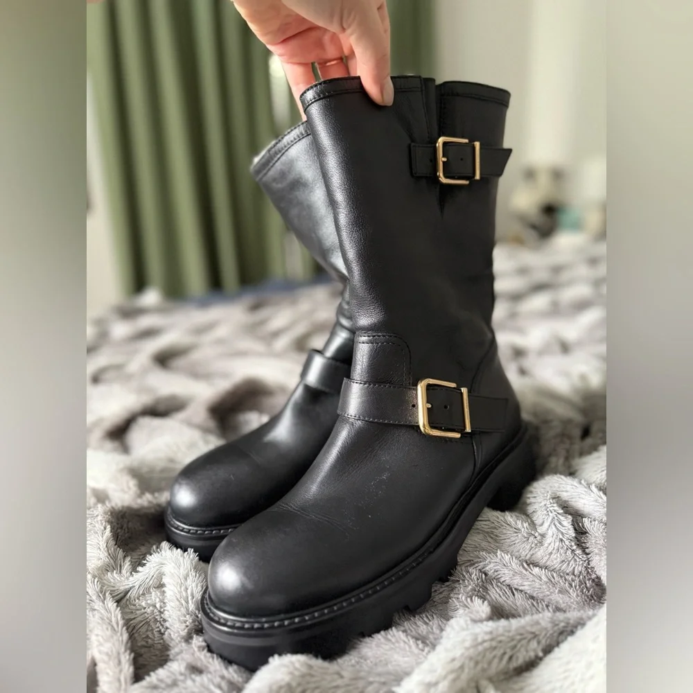 Jimmy Choo Leather Boots - Picture 9 of 12